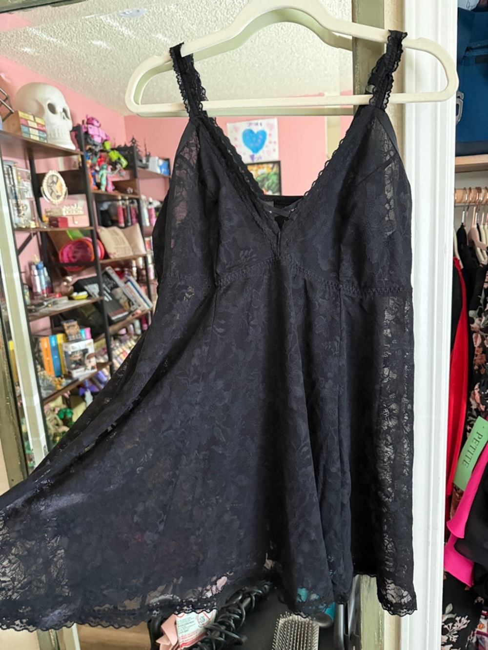 Black Lace Slip Dress - Women Intimates & Sleepwear Torrid size 2 NWOT   803